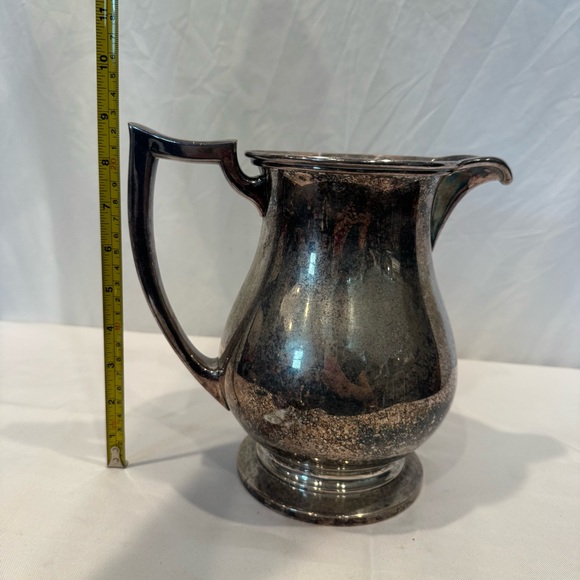 Antique Art Deco 1920s American Silver Plated Pitcher by E.G. Webster & Son, NY - Picture 7 of 9